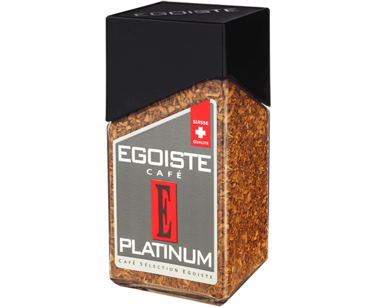 Кофе растворимый сублимированный PLATINUM, 100% Арабика, 100 г, Egoiste