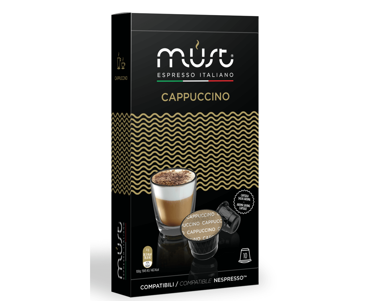 Кофе в капсулах Cappucino, 10 шт., Must