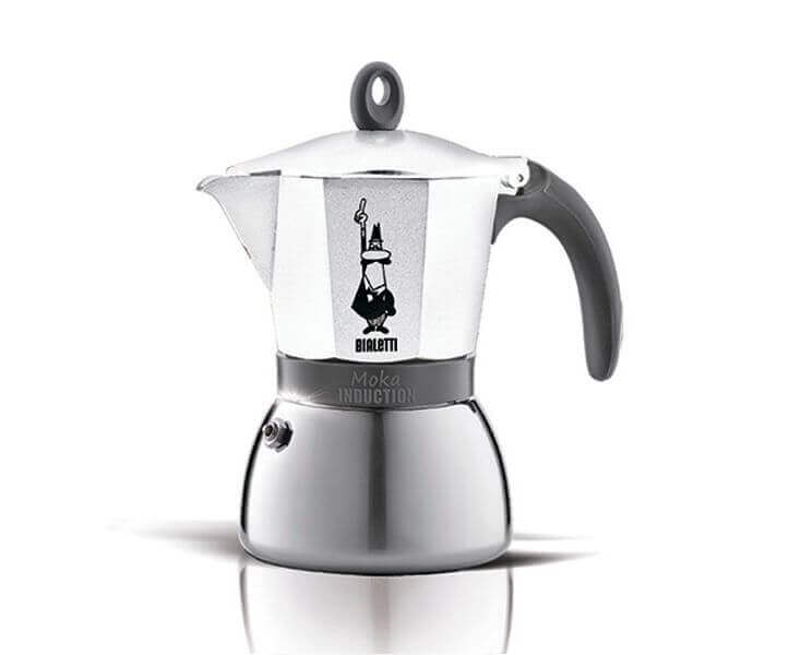 Гейзерная кофеварка MOKA INDUZIONE на 6 чашек 360 мл, белая, Bialetti