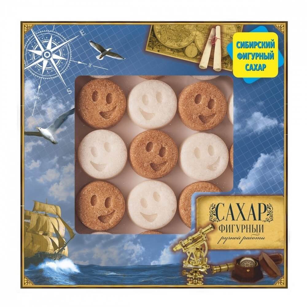 Сахар Сибирский Фигурный Сахар "Смайлики", 250 гр