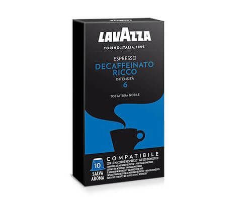 Кофе в капсулах Decaffeinato Ricco для кофемашин Nespresso, Lavazza