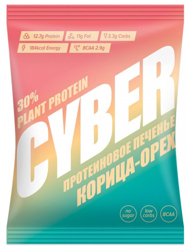 Печенье высокобелковое Take a Cyber Bite "Корица-орех", 42 гр