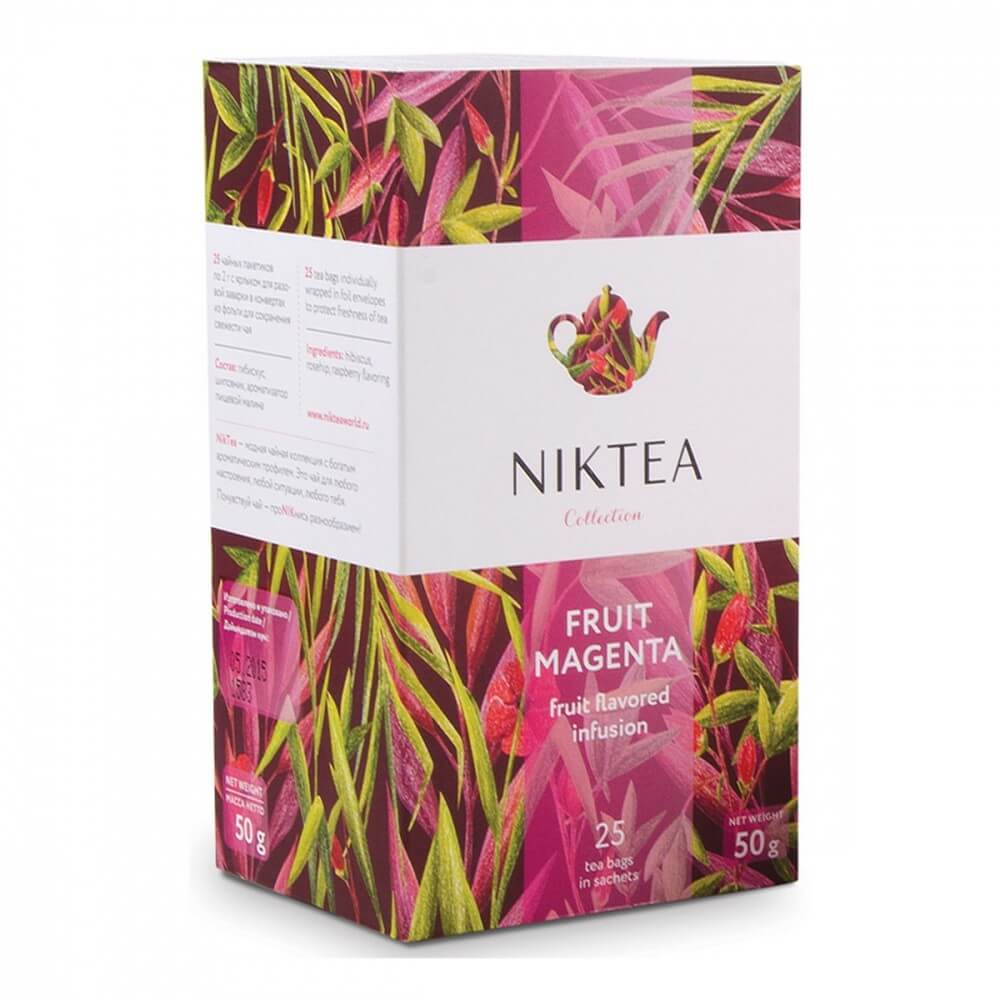Чай Niktea "Fruit Magenta", травяной, 25 пакетиков
