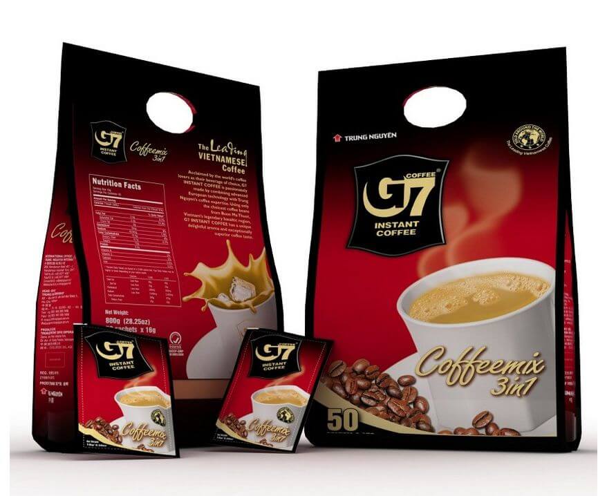 Кофе растворимый G7 3в1, 16 г х 50 стиков, TRUNG NGUYEN