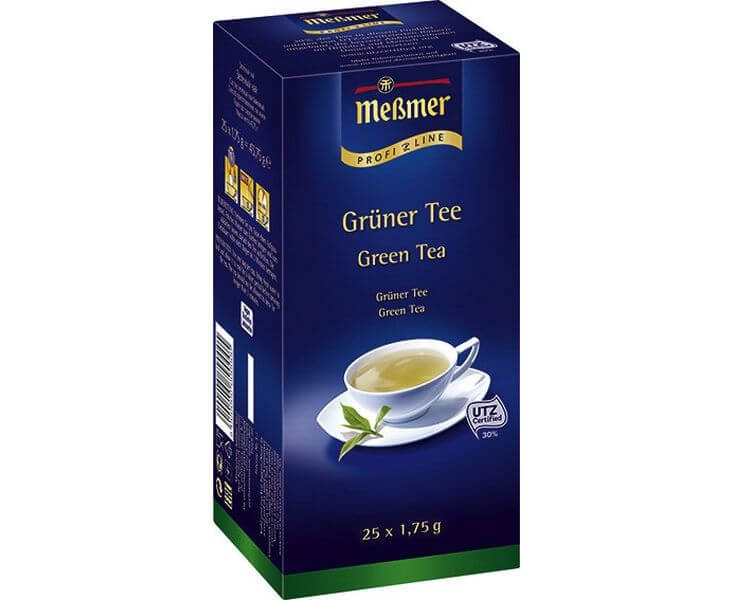 Чай зеленый пакетированный Зеленый чай, 25х1.75 г, Messmer