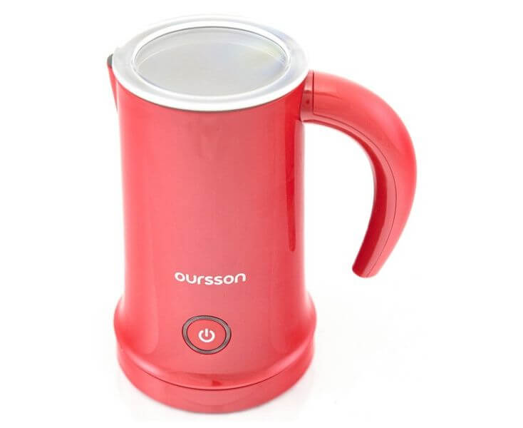 Вспениватель молока MF2005/RD, 0.2 л, красный, Oursson