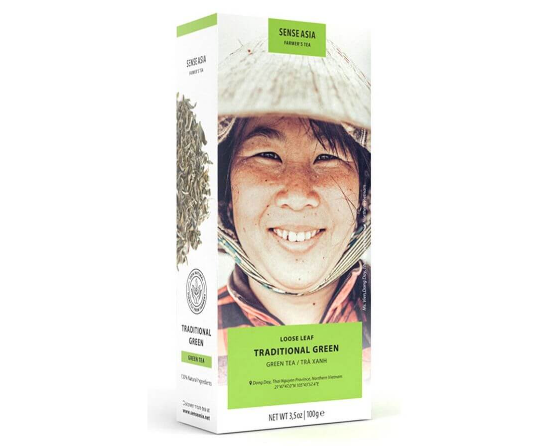 Традиционный Зеленый чай "Farmer's Tea" collection, 100 г, Sense Asia