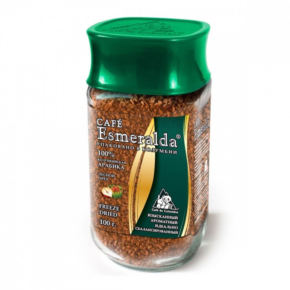Кофе Cafe Esmeralda "Лесной орех", сублимированный, 100 гр
