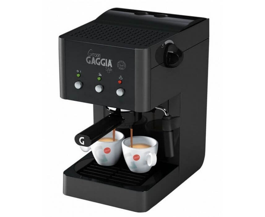 Кофеварка рожковая Gran Style black, черная, ABS-пластик, Gaggia