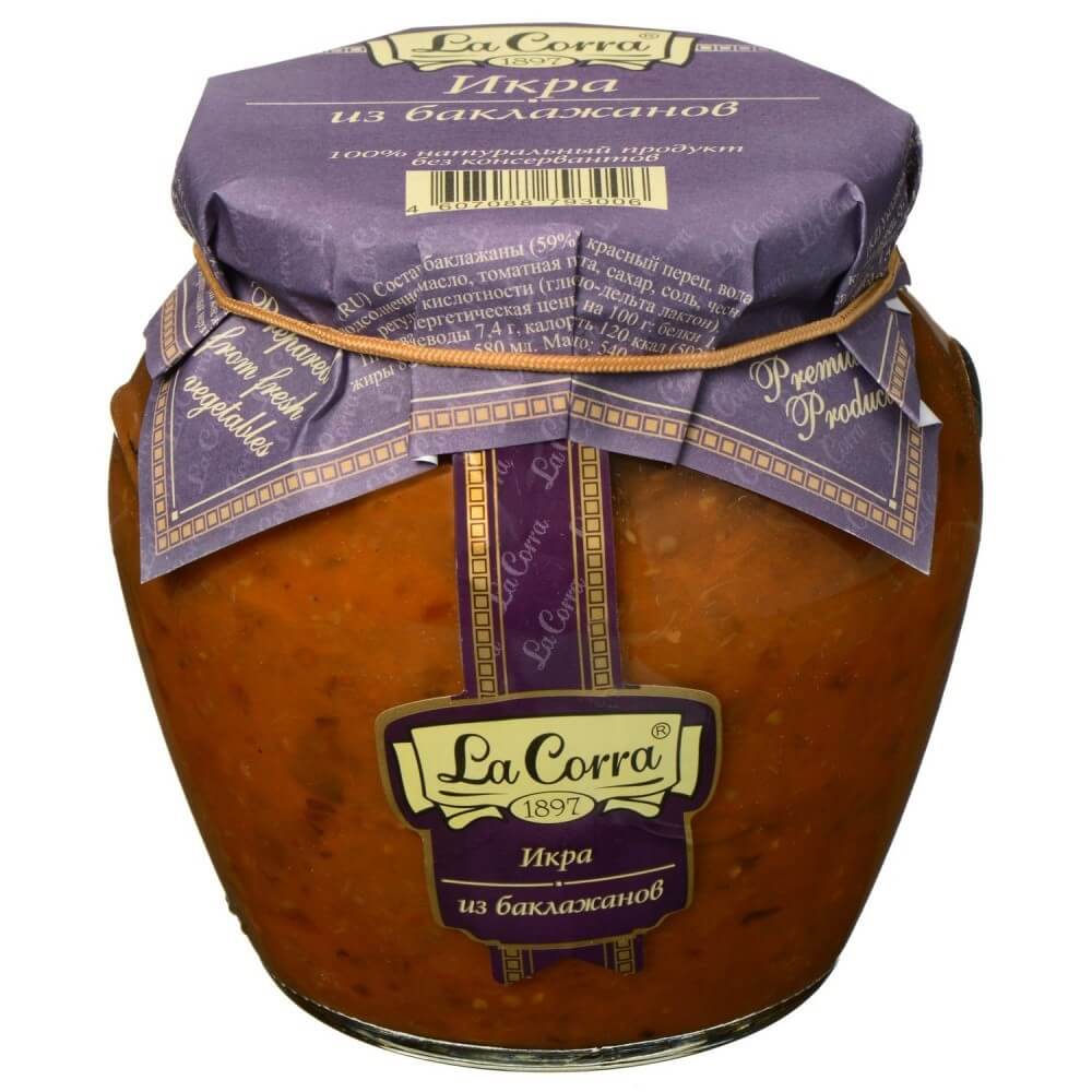 Консервы Lacorra "Икра из баклажанов", 550 гр