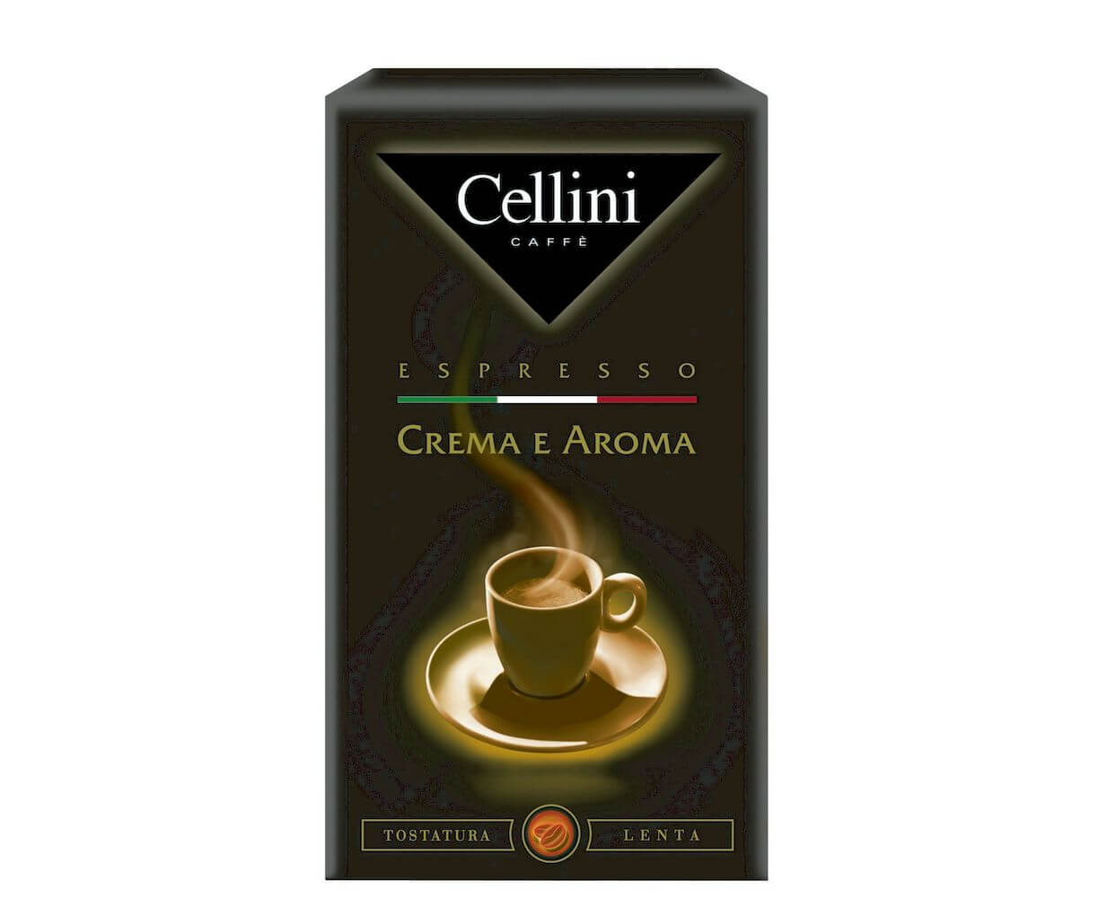 КОФЕ МОЛОТЫЙ CREMA E AROMA, 250 Г, CELLINI