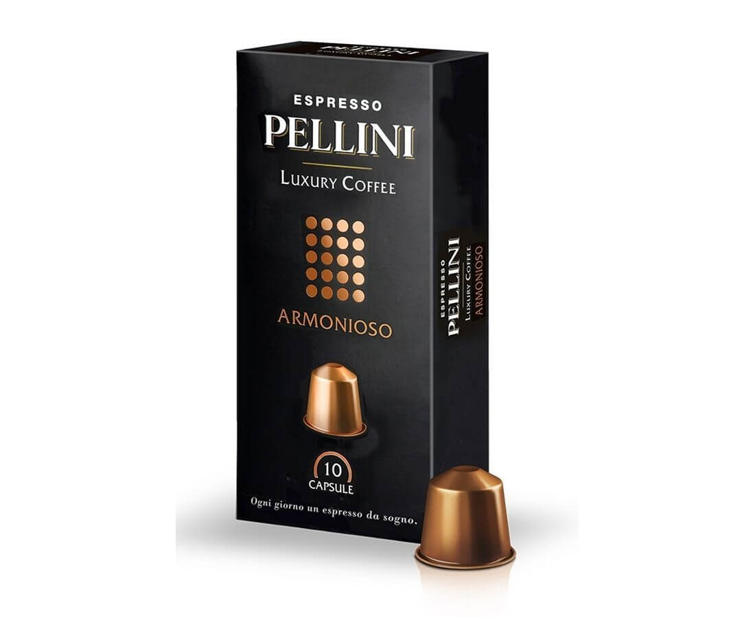 Кофе в капсулах ARMONIOSO, NESPRESSO, 10 шт., Pellini