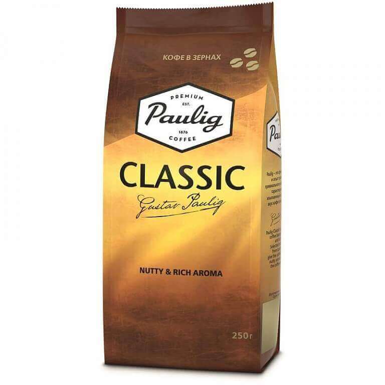 Кофе Paulig "Classic", в зёрнах, 250 гр