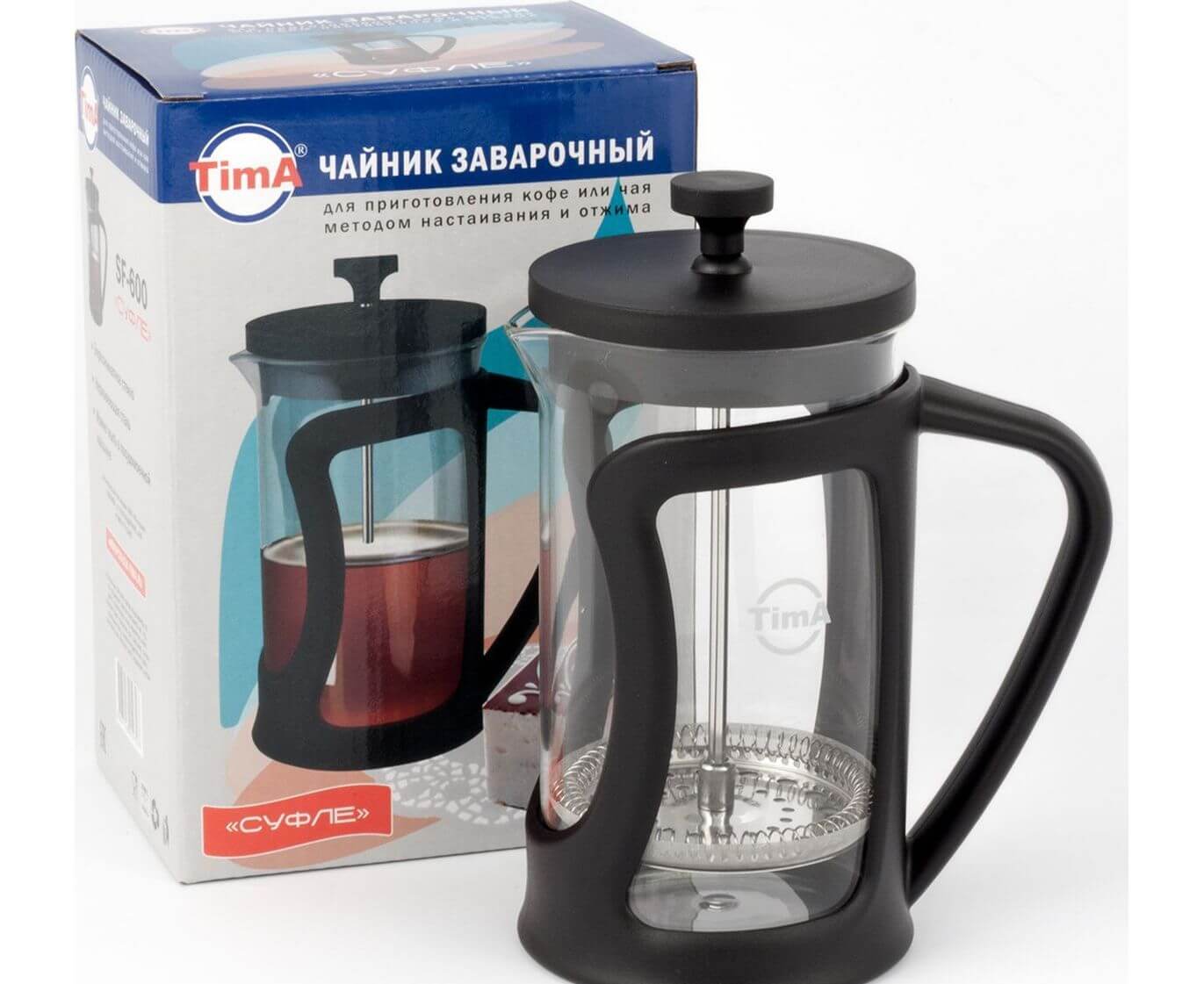 Френч-пресс "Суфле", 600 мл, TimA