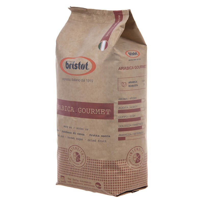 Кофе Bristot "Arabica Gourmet", в зернах, 500 гр