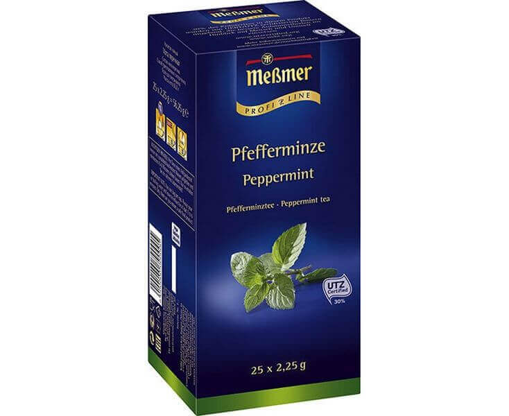 Чай травяной пакетированный Мята перечная, 25х2.25 г, Messmer