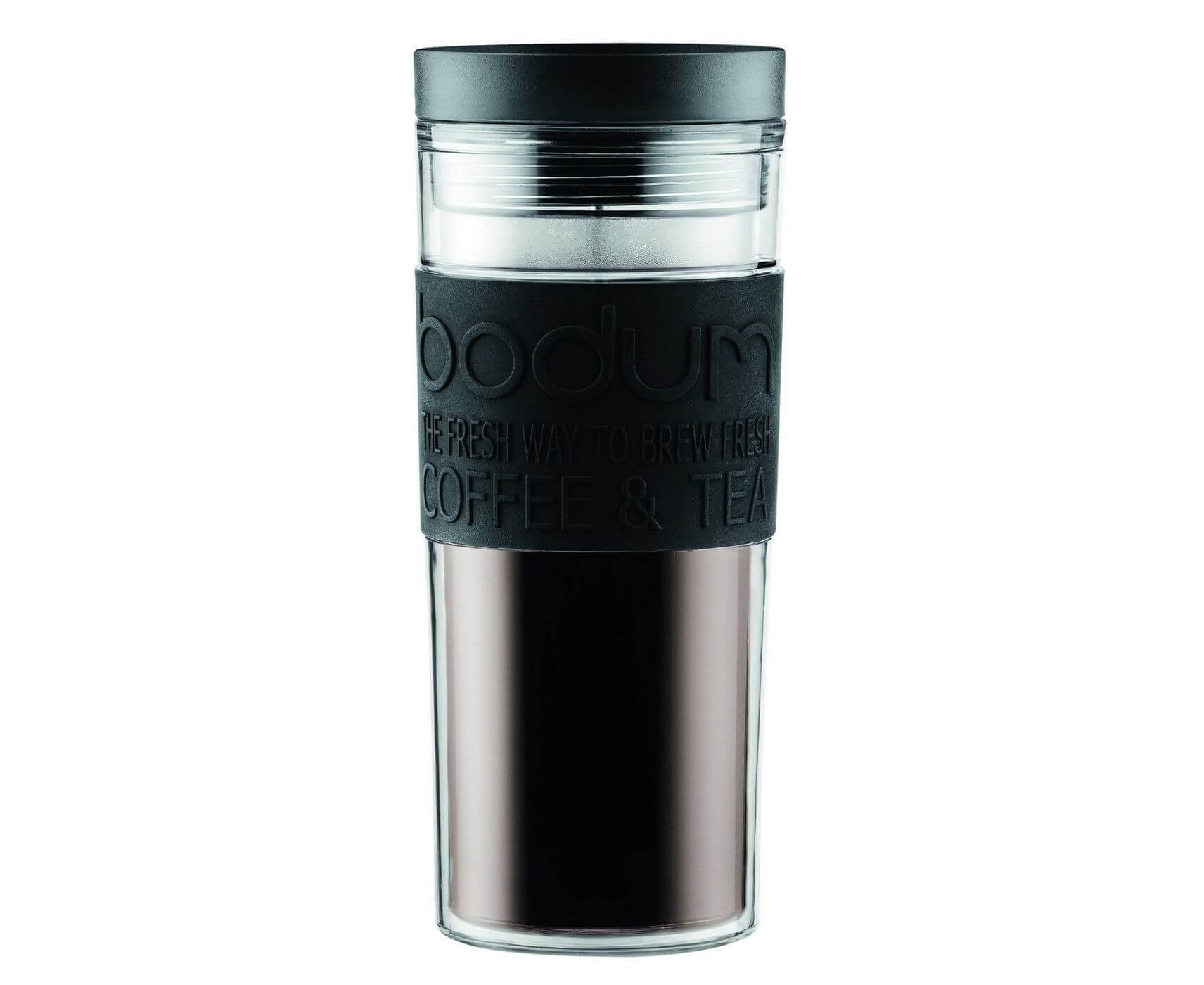 Кружка дорожная Travel, 450 мл, черная, пластик, Bodum