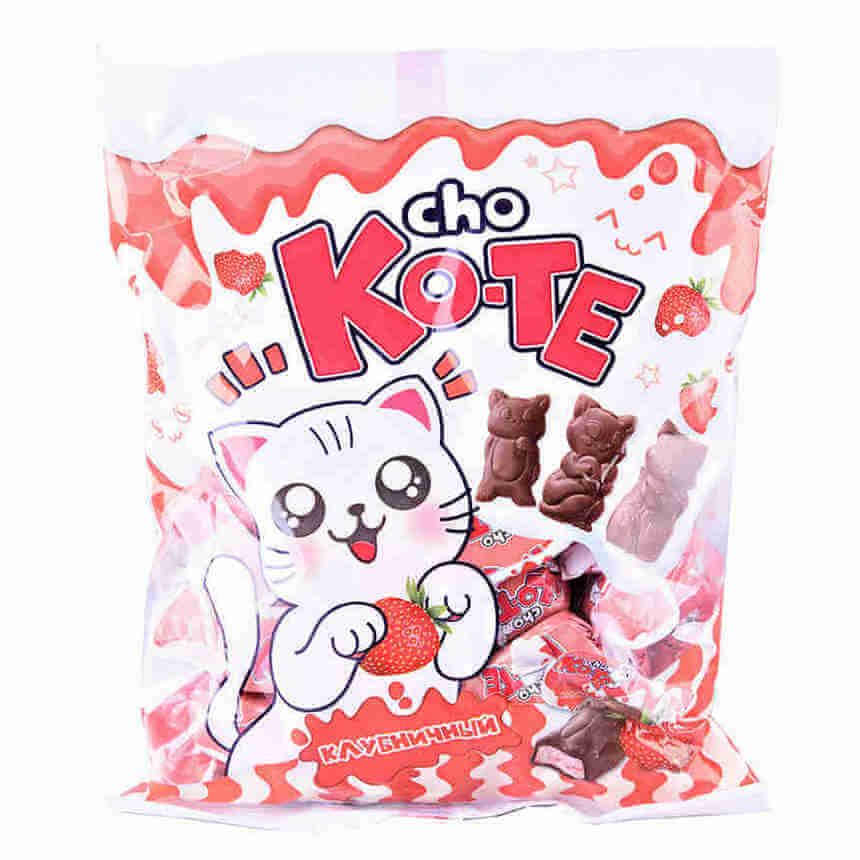 Конфеты Cho ko-te "Клубничный", 1000гр