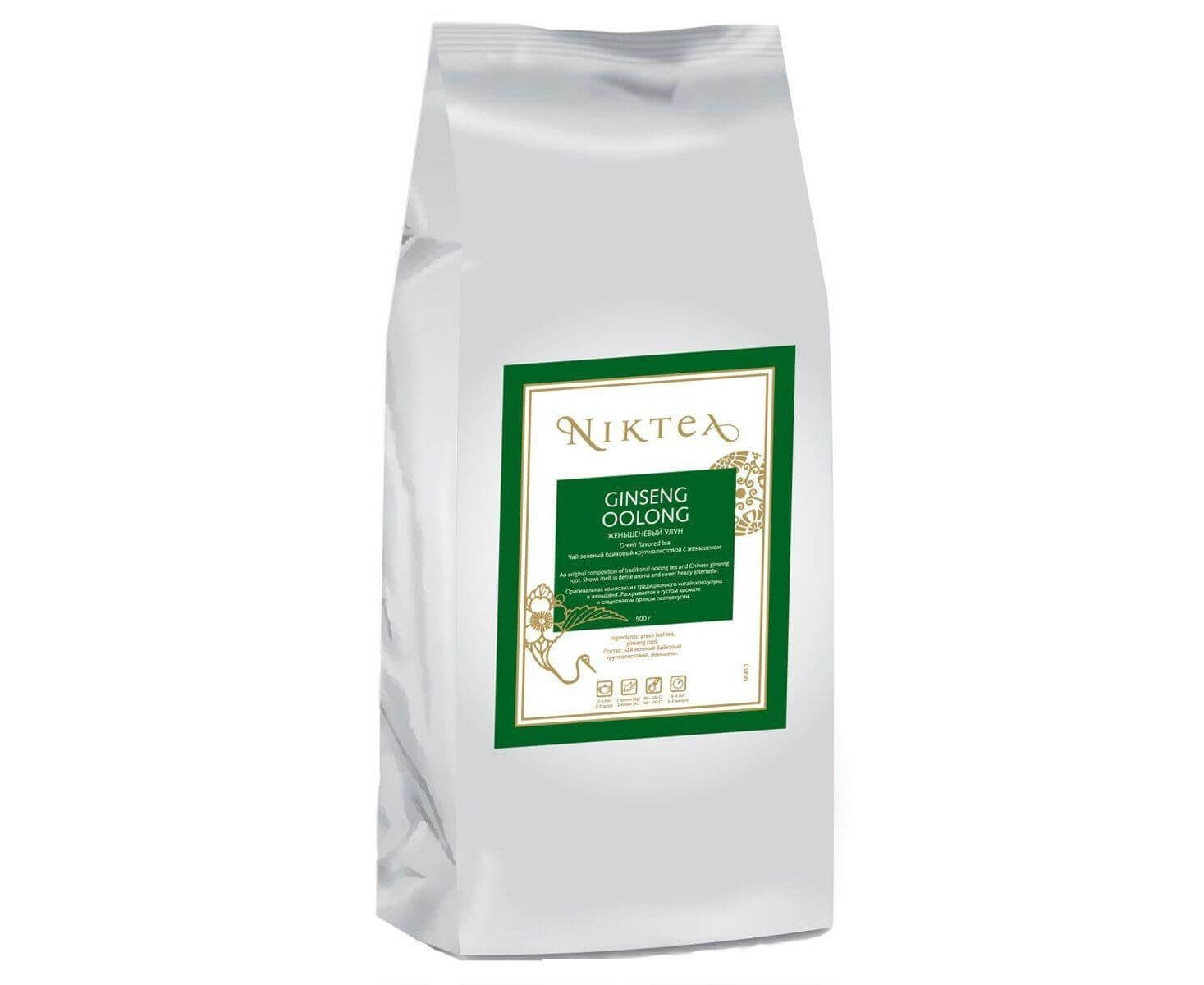 Чай Ginseng Oolong (Женьшеневый Улун), 500 г, Niktea