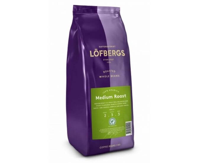 Кофе в зернах Medium Roast, 1 кг, Lofbergs