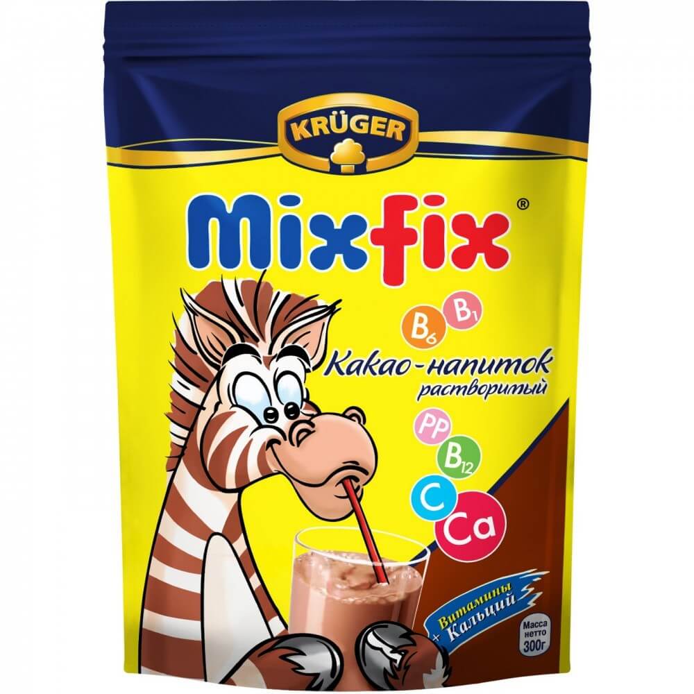Какао-напиток Krueger "Mix Fix", с витаминами, 300 гр