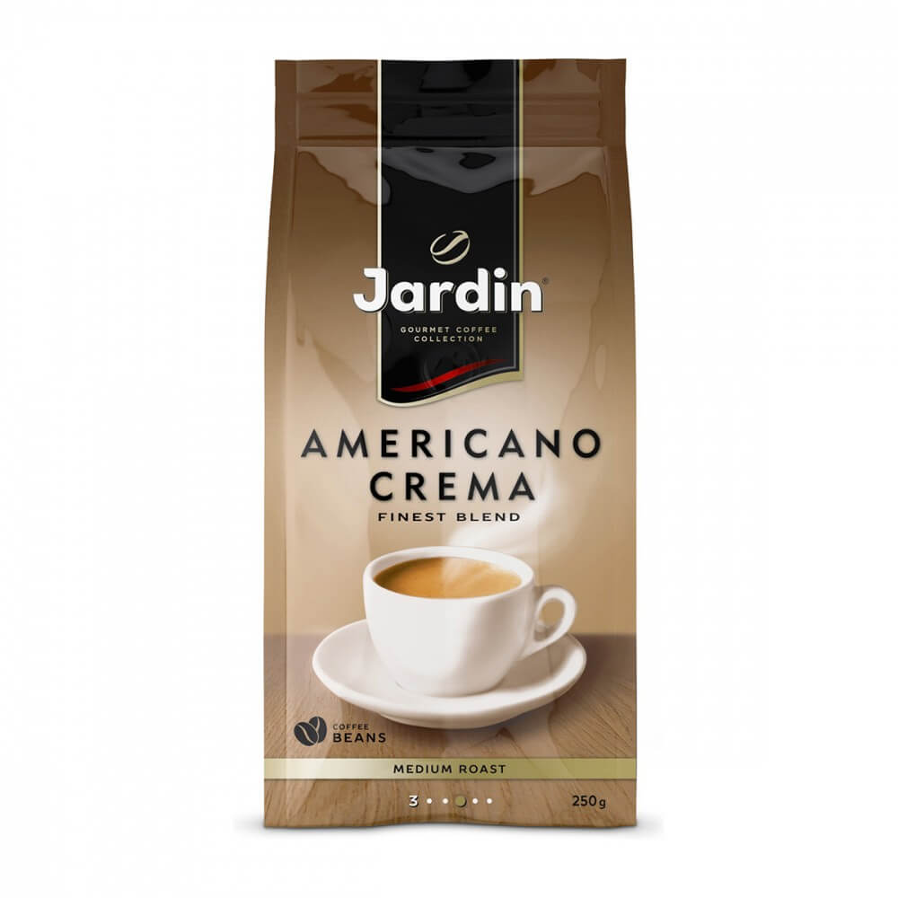 Кофе Jardin "Americano Crema", в зёрнах, 250 гр