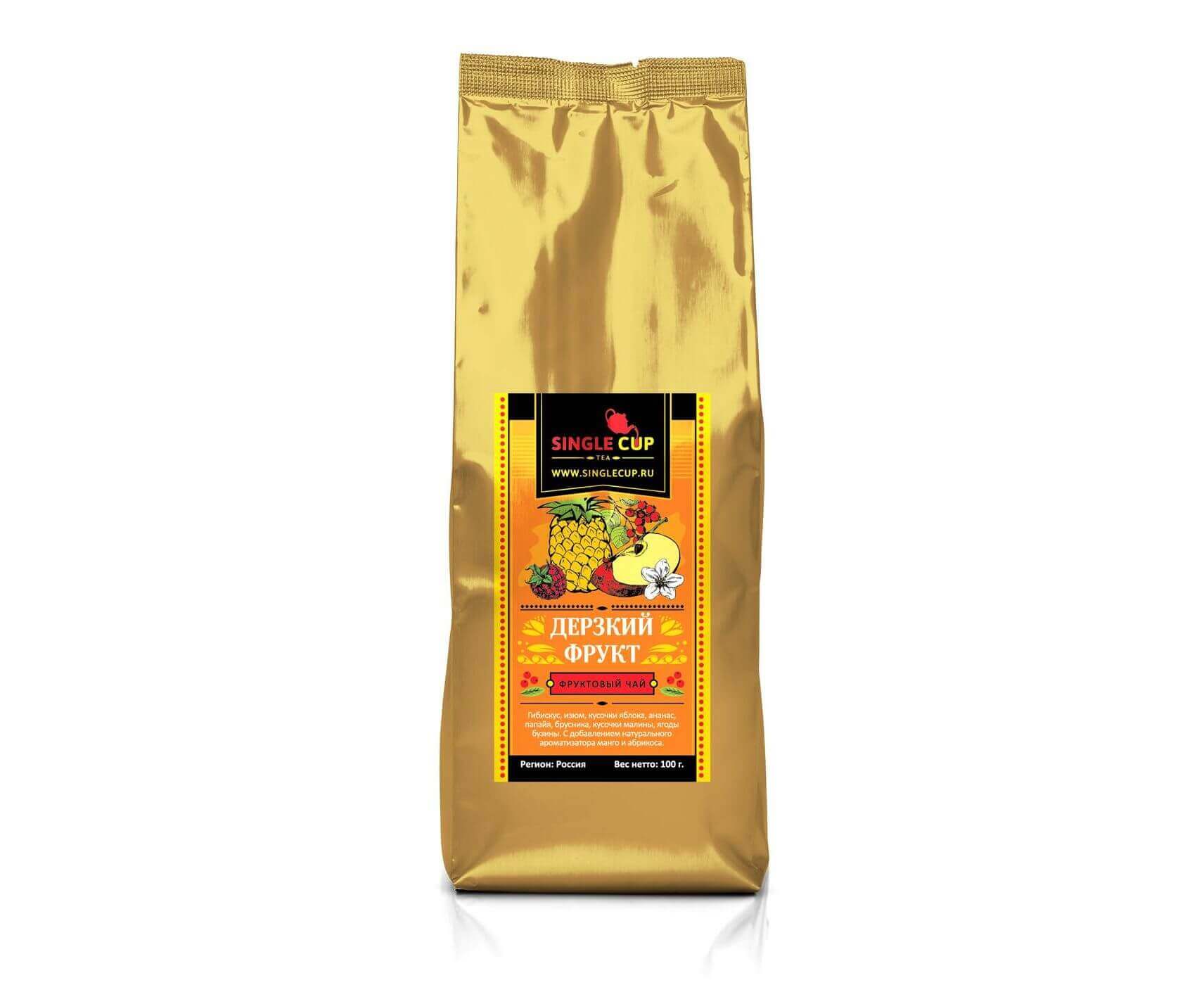 Чай фруктовый Дерзкий фрукт, 100 г, Single Cup
