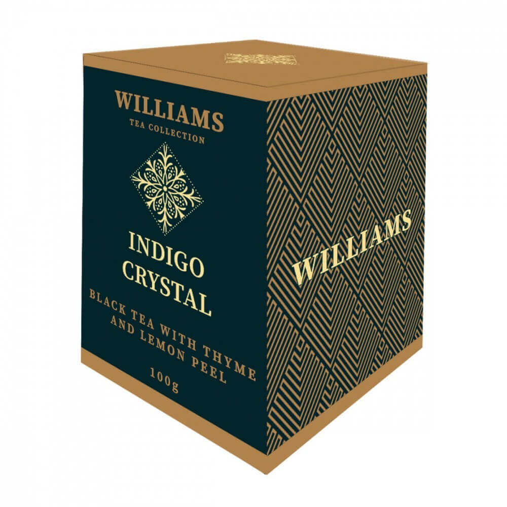 Чай Williams "Indigo Crystal", черный с чабрецом и цедрой лимона, 100 гр