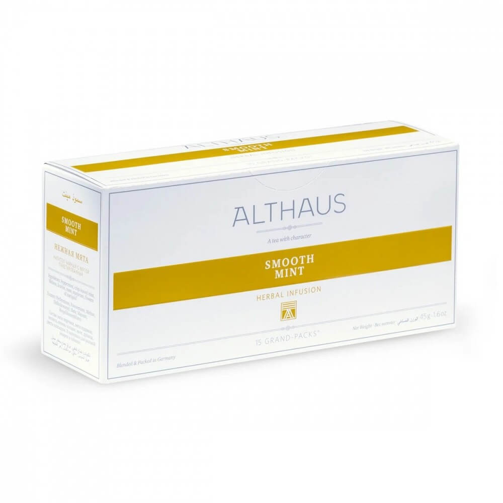 Чай Althaus "Smooth Mint", травяной, 15 пакетиков Grand Pack