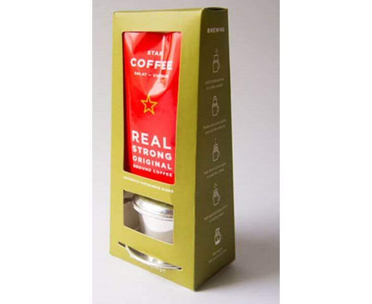 Молотый кофе "Star Coffee" с пресс-фильтром, 250 г + пресс-фильтр, Sense Asia