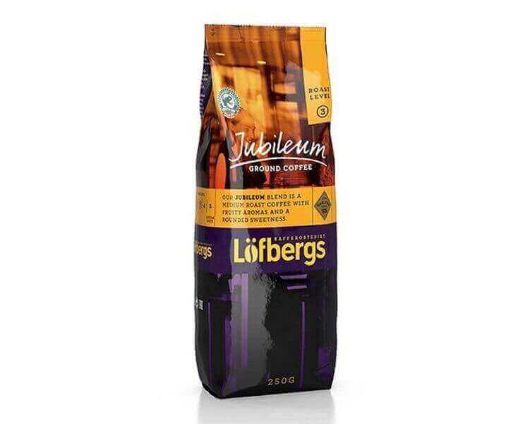 КОФЕ МОЛОТЫЙ JUBILEUM, 250 Г, LOFBERGS