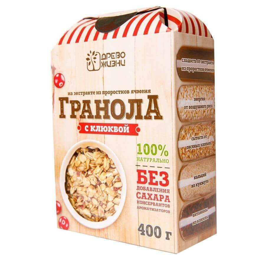 Гранола Древо Жизни "С клюквой", 400 гр