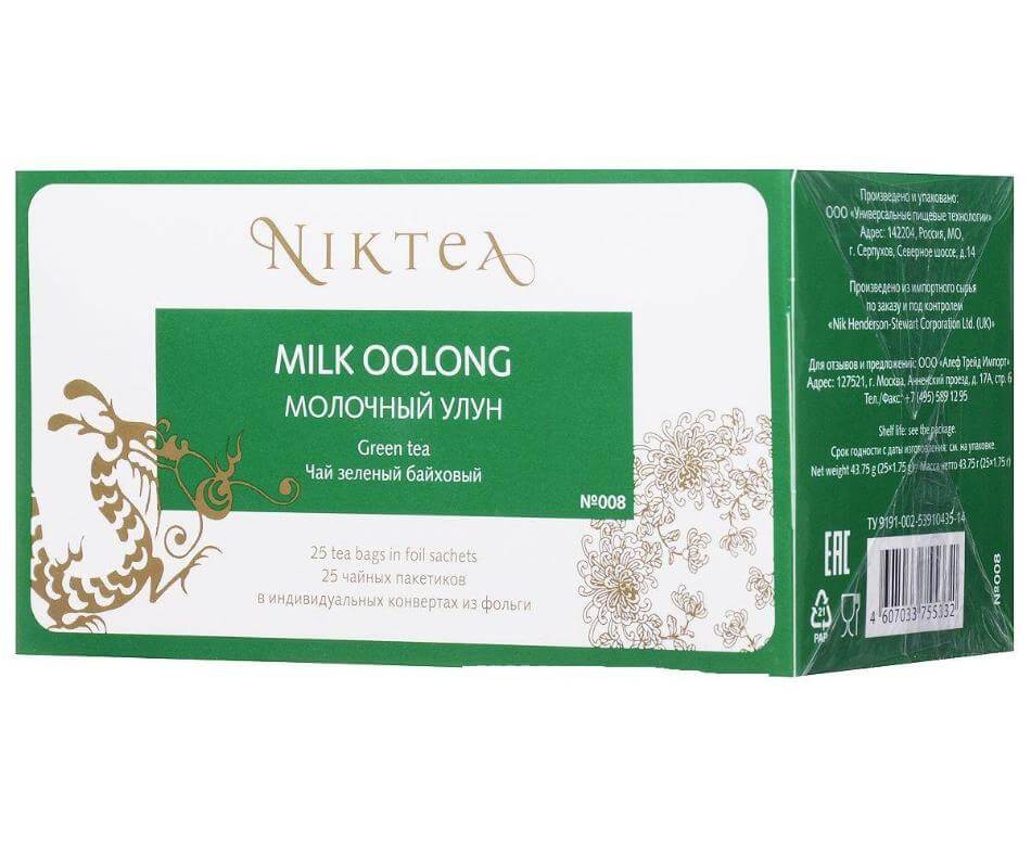 Чай Milk Oolong (Молочный Улун), 25 пак., Niktea