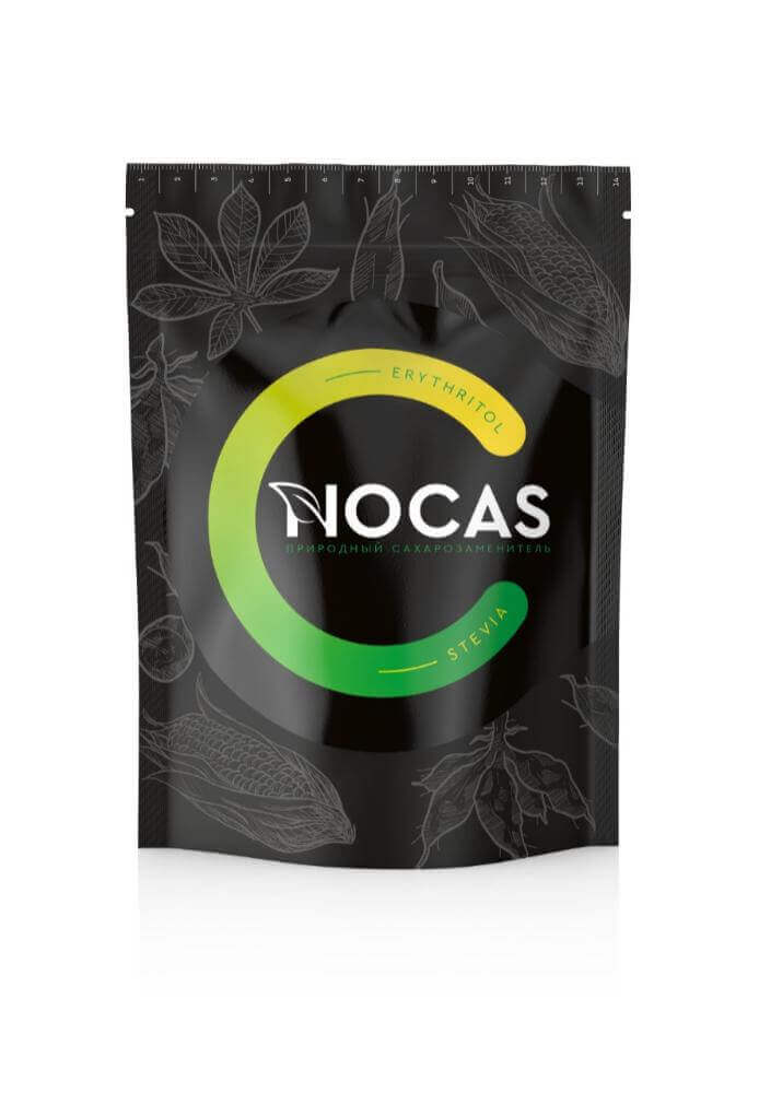 Сахарозаменитель Nocas "Эритрит + стевия", 300 гр