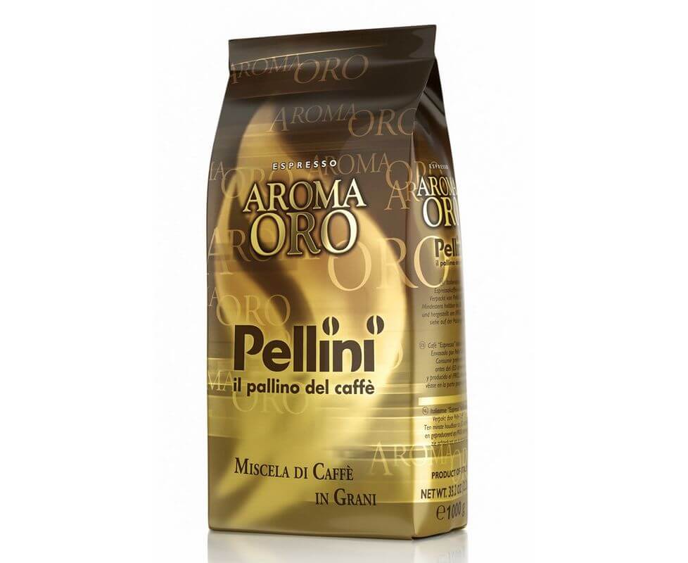 Кофе в зернах AROMA ORO 90% Арабика / 10% Робуста, 1 кг, Pellini