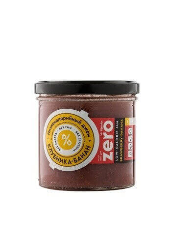 Джем Mr. Djemius Zero "Экзотик клубника-банан", низкокалорийный, 270 гр
