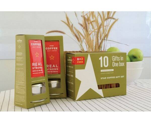 Молотый кофе "Star Coffee" с пресс-фильтром, 250 г + пресс-фильтр, Sense Asia