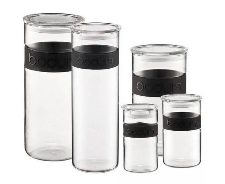 Банка для хранения Presso, 2 л, черная, Bodum