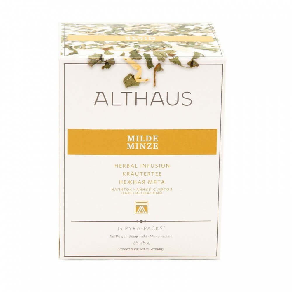 Травяной чай  Althaus "Milde minze (Нежная мята)", 15 пирамидок