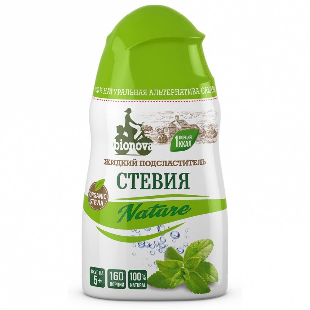 Жидкий подсластитель Bionova "Стевия Nature", 80 гр