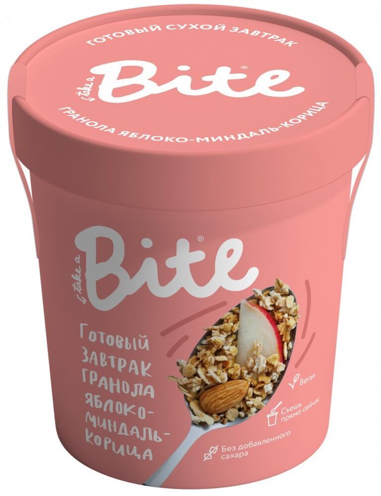 Готовый сухой завтрак гранола Take a Bite "Яблоко-миндаль-корица", 50 гр