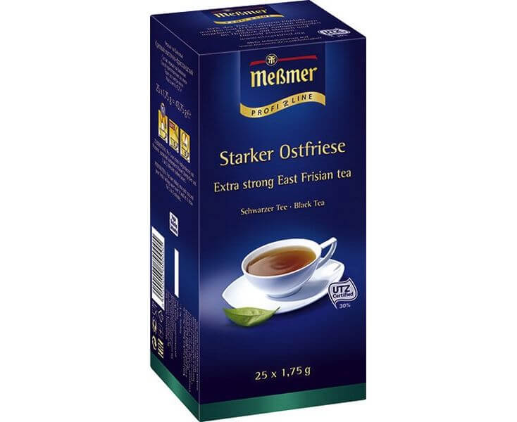 Чай черный пакетированный Восточно-фрисландский, 25х1.75 г, Messmer