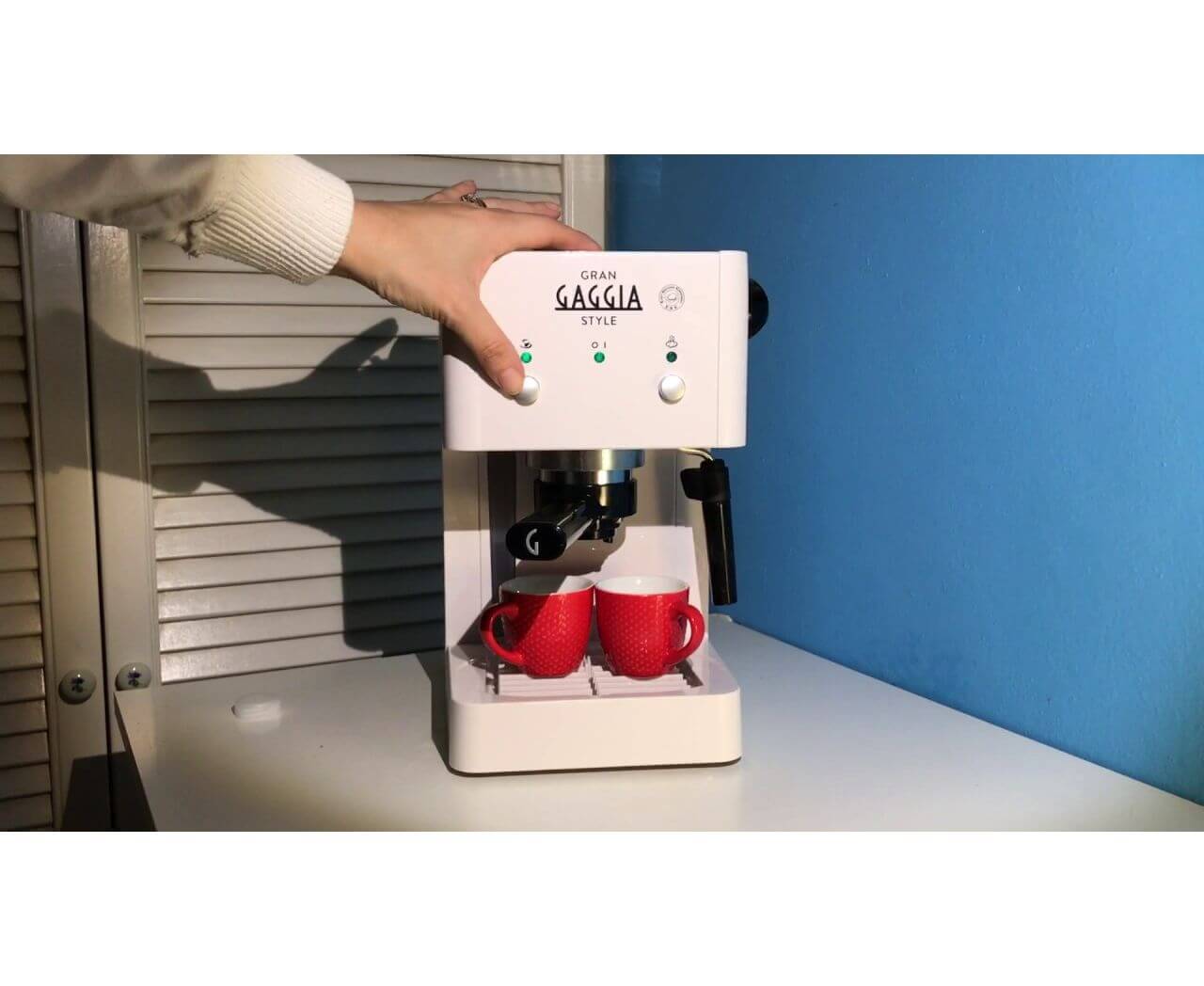Кофеварка рожковая Gran Style white, белая, металл/пластик, Gaggia