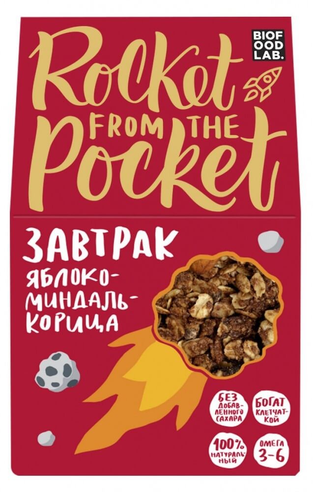 Готовый сухой завтрак гранола Take a Bite "Яблоко-миндаль-корица", 270 гр