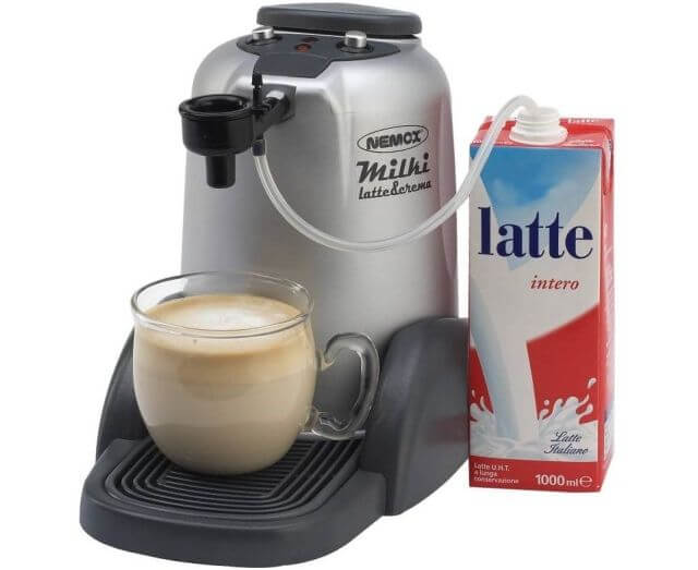 Капучинатор MILKI Latte&Crema, серебристо-черный, серия DOMO, Nemox