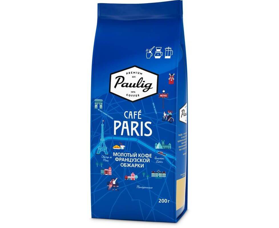 КОФЕ МОЛОТЫЙ CAFE PARIS, 200 Г, PAULIG