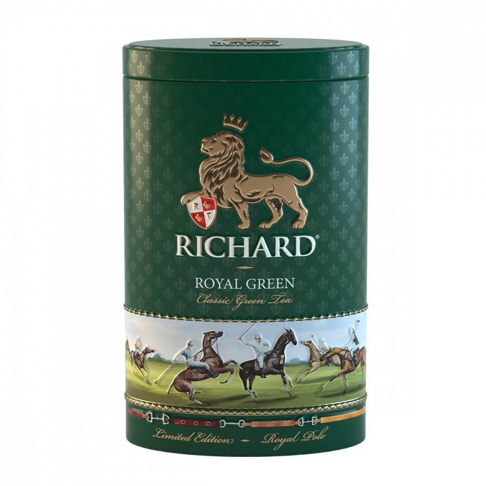 Чай Richard "Royal Green Polo", зеленый листовой, 80 гр