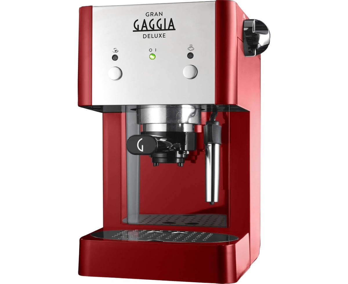 Кофеварка рожковая Gran De Luxe red, красная, металл/пластик, Gaggia