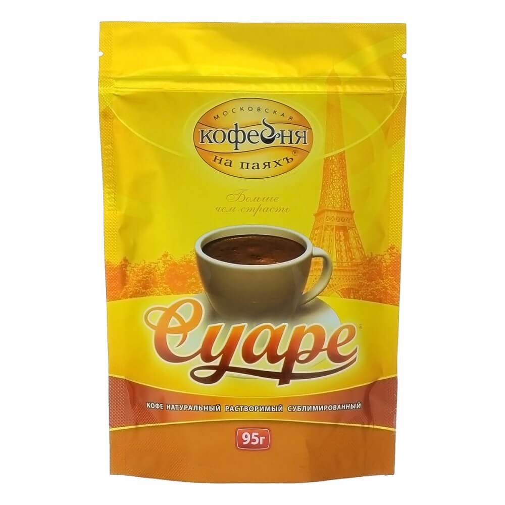 Кофе Московская кофейня на паяхъ "Суаре", растворимый, 95 гр