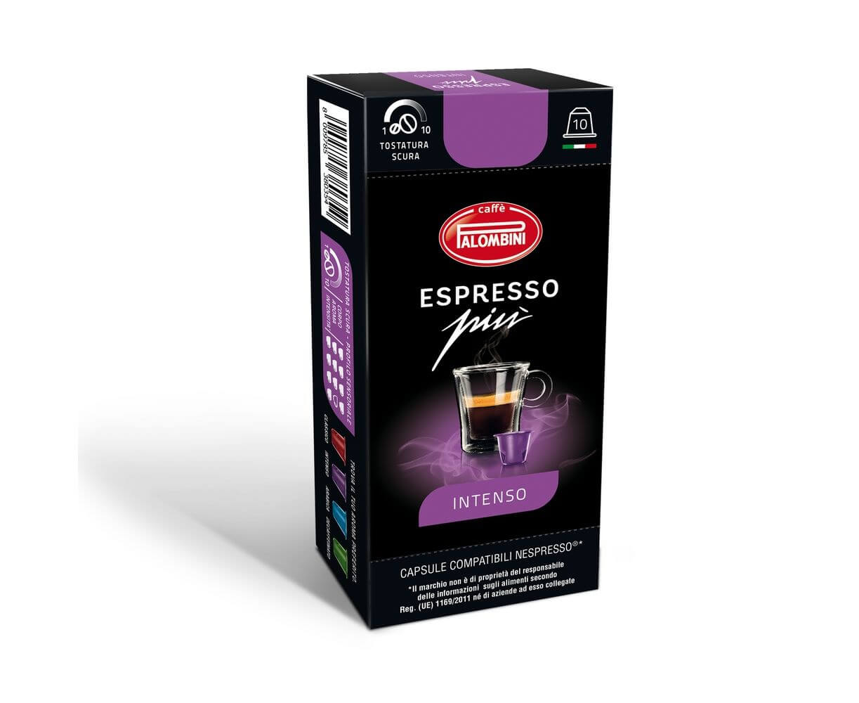 Кофе в капсулах ESPRESSO PIU INTENSO, 10 шт., Palombini